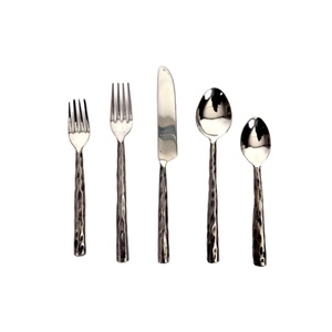 ชุดช้อนส้อมสไตล์เกาหลี สแตนเลส ช้อน ส้อม และมีด 5 ชิ้น ชุดช้อนส้อมโบราณคุณภาพสูง ราคาโรงงาน - Product Image 1