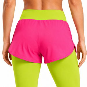 <b>Comfy</b> And Stylish Shorts With Leggings Soft Touch Fabric Stretchy Material Double Best Elastic Waist Yoga Legging For Women's - Product Image 5