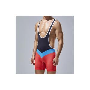 Débardeur de sport pour homme, col en V, en polyester et élasthanne, color-block, pour la musculation et le fitness - Product Image 3