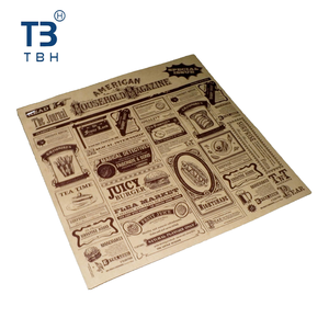 Papier d'emballage pour sandwichs et burgers, enduit anti-graisse, 30x30cm, avec logo personnalisé, pour vendeurs TBH Malaisie, les plus vendus, pour les propriétaires de stands alimentaires, les fêtes et les événements - Product Image 3