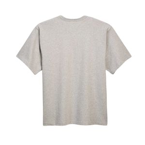Camiseta de Mujer de Corte Holgado, Color Gris Jaspeado, Algodón Suave, Cuello Redondo Informal, Manga Corta, Lisa, Cómoda para Uso Diario - Product Image 3