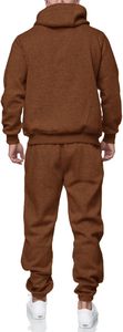 Ensemble de survêtement pour homme en molleton français 450 GSM avec capuche et jogging, imprimé DTF, tenue de sport personnalisée style streetwear pour l'hiver - Product Image 3