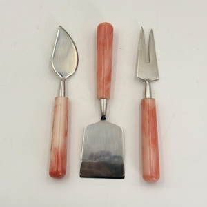 High Quality Resin Handle Cheese Slicer and <b>Knife</b> Set Stainless Steel with Mirror Polished for Cheese and Butter <b>Slice</b> for Home - Product Image 4