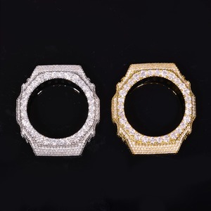 ขอบนาฬิกาเพชรโมอิสซาไนต์ VVS หรูหรา ทรงกลม เงางาม ชุบทอง 18k อะไหล่นาฬิกาสำหรับทุกเพศ - Product Image 5