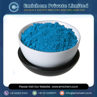 Poudre de colorant bleu acide 9 pour la coloration textile, papier, cuir et usages industriels