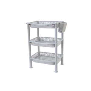 Stylish Multi-Purpose Three-Layer Plastic Container <b>Spice</b> Storage Modern Design Stackable Eco-Friendly Durable for Kitchen - Product Image 5