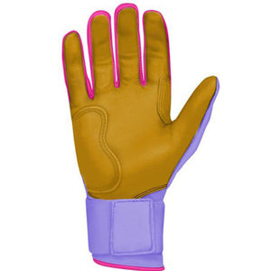 Kids Baseball <b>Batting</b> Gloves PU Leather and Stretch Mesh <b>Fabric</b> Sport Training Gloves - Product Image 4