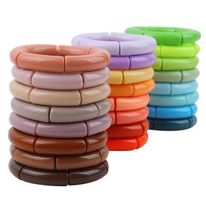 กำไลเรซิ่นทำมือสำหรับผู้หญิง สีสันสดใส น้ำหนักเบา เครื่องประดับแฟชั่นสำหรับงานปาร์ตี้ งานแต่งงาน งานเฉลิมฉลอง และสวมใส่ในชีวิตประจำวัน - Product Image 3