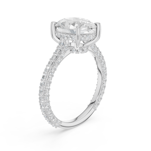 Anillo de Compromiso con Diamante Sintético Cultivado en Laboratorio, Corte Brillante Aurum Diam, Color E, Certificado EGL, Plata 925, Regalo de Lujo para Bodas y Fiestas - Product Image 2