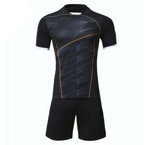 Ensemble d'uniformes de football de style actuel pour adultes, haute qualité, 100% polyester respirant, anti-bactérien, personnalisable - Product Image 2