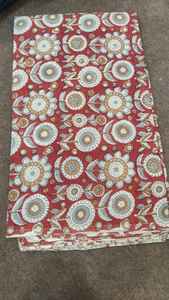 Tela de algodón con estampado artesanal para traje Salwar, material de vestido sin coser, hermosa tela india con estampado a mano. - Product Image 2