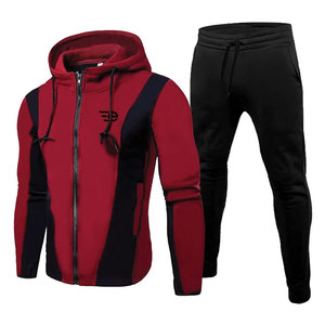 Conjunto Deportivo para Hombre con Capucha y Cremallera, para Correr, Trotar, Entrenamiento Físico, Ligero y Transpirable para Actividades al Aire Libre - Product Image 1