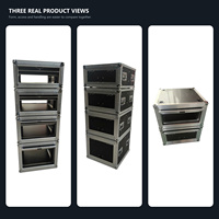Flight case 2U 3U 4U 6U 19 pouces pour amplificateur avec porte coulissante pour équipement audio de tournée OEM ODM