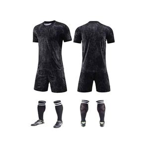Vêtements de sport pour hommes en tissu polyester 100% écologique respirant à séchage rapide, uniforme de football à manches courtes, vente en gros - Product Image 2