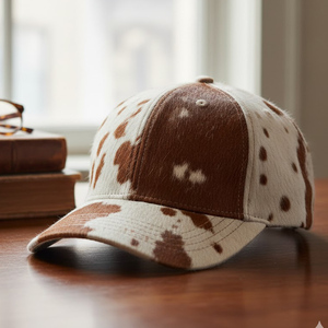 Gorra de Béisbol de Cuero Vacuno, Sombreros Oxford Estilo Vaquero, Sombreros Occidentales de Primera Calidad para Viajes, Pesca y Aventuras al Aire Libre, Marca Privada, Venta al Por Mayor - Product Image 4