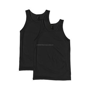 <b>Men's</b> High Quality Quick Dry Gym Tanktop Custom Solid Color Breathable Knitted <b>Top</b> with Button Embroidery Many Colors Available! - Product Image 1