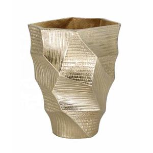 Hot Selling Modern <b>Gold</b> Aluminium Home Decoration Vase Decorative for Living Room Bedroom <b>Shelves</b> Tables Wholesale - Product Image 3