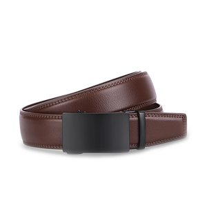 Cinturones de Cuero Genuino para Hombre, Reversibles, con Cierre Automático de Acero Inoxidable, Ajustables, Estilo Formal, Casual y de Negocios, con Trinquete - Product Image 3