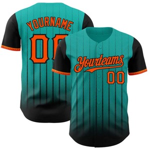 Fully Sublimation Printed Short Sleeve Baseball T-Shirts Breathable Jerseys with Player Names for Team <b>Match</b> and OEM Service - Product Image 4