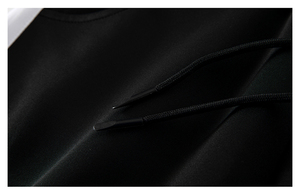 Ensemble de survêtement unisexe noir à fermeture éclair intégrale, col montant, poches latérales, polyester respirant, tenue décontractée d'automne - Product Image 4