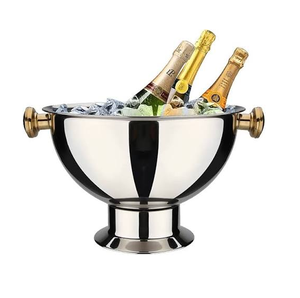 Bol à vin en acier inoxydable, bol à champagne, nouveau design pour hôtels, prix de gros, bol à glace en acier - Product Image 1