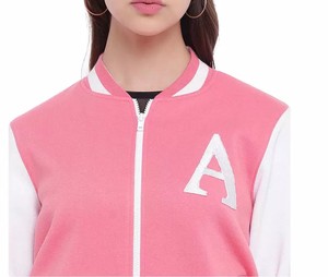 Custom Blue Woven 100% Cotton Quick Dry Breathable Winter <b>Varsity</b> <b>Jacket</b> Women Men | Retro College Letterman Bomber Single - Product Image 6