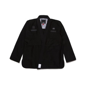 Kimono de Jiu-Jitsu noir personnalisé, qualité supérieure, 450 GSM, tissage perlé, 100% coton, uniforme brésilien de Jiu-Jitsu - Product Image 1
