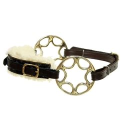 Hackamore sans bit en acier inoxydable avec tiges fantaisie et sangle en cuir réglable pour l'équitation - Product Image 2