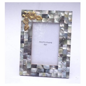 New Arrival Modern Handcrafted Mother of Pearl Customizable Tabletop Decorative Photo <b>Frame</b> - Product Image 1