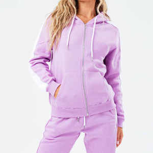 Men <b>Purple</b> Hooded Tracksuit Drawstring Closure Side Pockets Casual Solid Color Polyester/Cotton Breathable Fleece Jogging <b>Suit</b> - Product Image 6