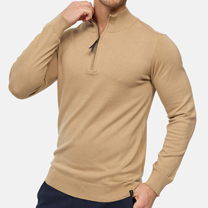 <b>Men</b>’s Premium Cotton Half Zip Sweatshirt Casual Pullover <b>Top</b> - Product Image 5