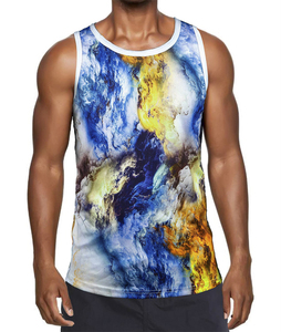 Débardeur de sport pour homme en sublimation premium, coupe ajustée, sans manches, pour activités sportives et de gym à haute intensité - Product Image 4