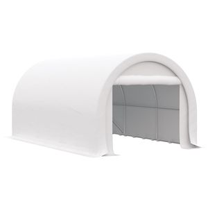 Tenda Garage/Deposito Portatile Rinforzata 16FT X 10FT con Cerniera, Copertura Anti-UV in PE per Auto e Camion, in HDPE per Parcheggio e Stoccaggio - Product Image 1