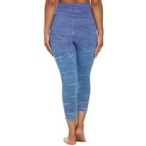 Legging de sport taille mi-haute pour femme, respirant, haute qualité, nouveau design personnalisé, imprimé, pour le yoga et le fitness - Product Image 3