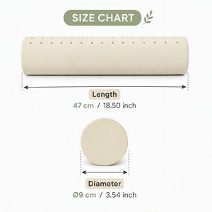 VINABEDDING VINACLOUD Oreiller long 100% latex naturel, forme colonne respirante, soutien complet du corps, housse amovible rafraîchissante - Product Image 5