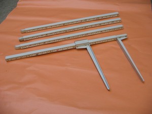 ชุดไม้บรรทัดวัดส่วนสูงแบบปรับได้ 4 ชิ้น สำหรับการวัดความสูง - Product Image 1