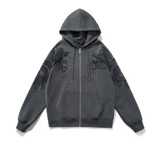 Sweat à capuche unisexe personnalisé, imperméable, écologique, avec broderie et logo personnalisé, style pull-over - Product Image 3