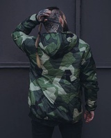 Veste coupe-vent légère pour homme en tissu Oxford nylon camouflage, imprimé numérique, personnalisable, écologique, à capuche – Meilleures ventes hiver