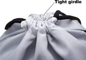 Sac à dos à cordon en polyester OEM 2026, sacs à cordon réfléchissants en gros, sacs à cordon pour femmes et hommes - Product Image 6