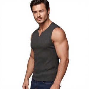 Débardeur sans manches pour homme Ever Glow, col rond, respirant, en coton/fibre de bambou, vêtements décontractés, poches, impression par transfert par sublimation - Product Image 1