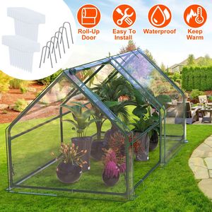 Mini Invernadero Portátil con Puertas Enrollables con Cierre, 70.86*33.46*37.4in, Cubierta de PVC Resistente a los Rayos UV, Impermeable, de PE, para Cultivo Interior - Product Image 1