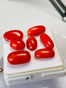 Coraux rouges italiens naturels, lot de 7 pièces, qualité AAA, couleur magnifique, pierres précieuses parfaites pour la création de bijoux à prix avantageux. - Product Image 4