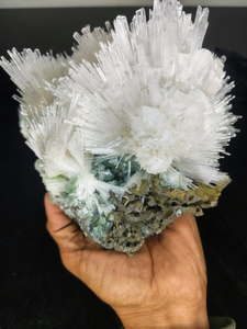 Natural Scolecite with Green Apophyllite <b>Crystal</b> <b>Cluster</b> Premium Mineral Specimen Healing Stone Collectible Display Quality - Product Image 4