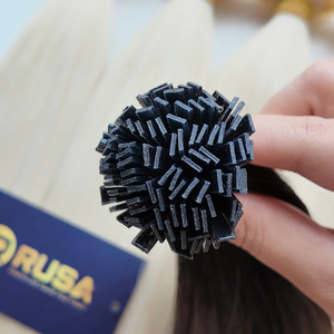 Extensiones de Cabello con Punta Plana al por Mayor, Textura de Cabello Liso/Ondulado/Rizado, Personalizadas, de Alta Calidad, Precio al por Mayor, ¡Oferta Caliente Ahora! - Product Image 2