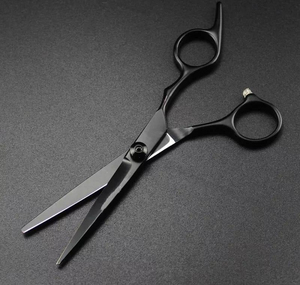 Ciseaux de coiffure professionnels en acier japonais noir pour la coupe et l'éclaircissement des cheveux, ciseaux de barbier - Product Image 2