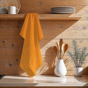 Serviette de cuisine en coton de qualité supérieure, douce et premium, pour une utilisation polyvalente, vente chaude, serviette de cuisine écologique à prix abordable. - Product Image 1