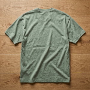 เสื้อยืดโอเวอร์ไซส์ผู้ชาย ผ้าฝ้าย 100% หนานุ่ม ทรงหลวม ไหล่ตก สีเขียวเซจ ล้างแบบวินเทจ เสื้อยืดเปล่าสำหรับขายส่ง - Product Image 6