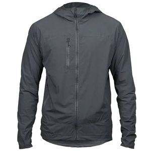 Men's <b>Winter</b> Thick Zipper Canvas <b>Quilted</b> Hooded Down Filled Jacket Waterproof & Breathable for Cycling Running OEM Service - Product Image 4