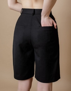 Shorts Bermuda en Coton Respirant pour Femme, Taille Élastique avec Cordon de Serrage, Formels, Haute Qualité, Séchage Rapide, Écologiques - Product Image 3