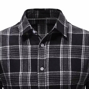 Chemise en flanelle à carreaux pour homme, 100% coton, respirante, confortable, manches longues, décontractée, pour la randonnée, le camping, le travail, les vêtements de tous les jours - Product Image 3